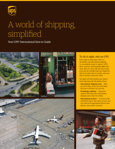 A world of shipping, simplified