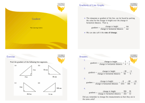 Gradient Gradients of Line Graphs Exercise Answers