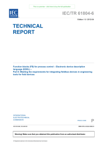 TECHNICAL REPORT - the IEC Webstore