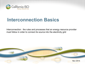 Interconnection Basics presentation