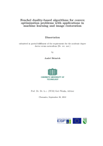 Fenchel duality-based algorithms for convex - Qucosa