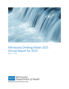 The Drinking Water Annual Report for 2014
