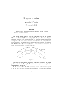 Huygens` principle
