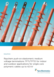 Raychem push-on elastomeric medium voltage terminations TFTI
