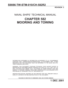 CHApter 582 MOORING AND TOWING - Towmasters: the Master of