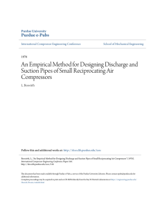 An Empirical Method for Designing Discharge and Suction Pipes of