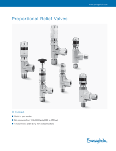 Proportional Relief Valves, R Series