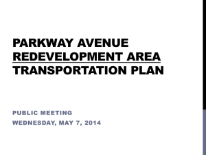 parkway avenue redevelopment area