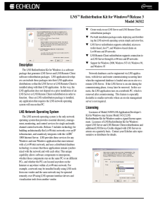 LNS™ Redistribution Kit for Windows®/Release 3 Model 34312