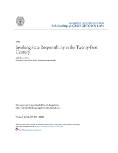 Invoking State Responsibility in the Twenty