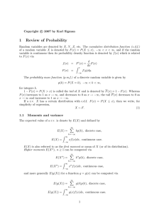1 Review of Probability