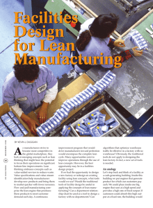 Facilities Design for Lean Manufacturing
