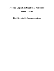 Florida Digital Instructional Materials Work Group, Final Report