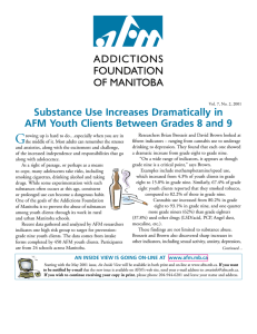 Substance Use Increases Dramatically in AFM Youth Clients