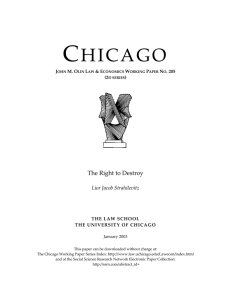 The Right to Destroy - University of Chicago Law School