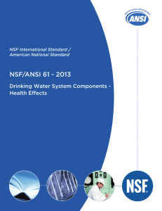 NSF/ANSI 61 – 2004 - NSF International