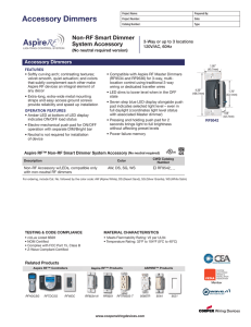 Accessory Dimmers - Cooper Industries