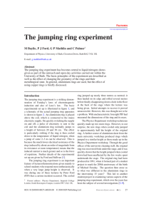 The jumping ring experiment