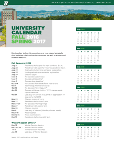 university calendar fall 2016 spring 2017