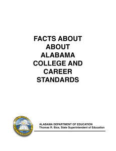 Facts about Alabama College and Career Standards
