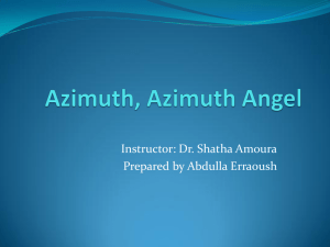 Azimuth, Azimuth Angel