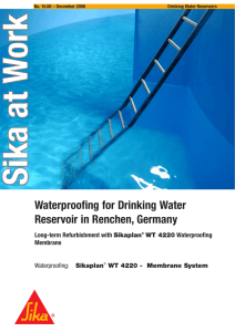 Waterproofing for Drinking Water Reservoir in Renchen