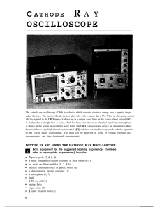 Cathode Ray Oscilloscope