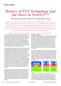 History of FET technology and the move to