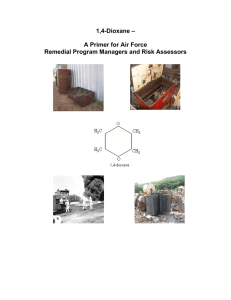 1,4-Dioxane – A Primer for Air Force Remedial