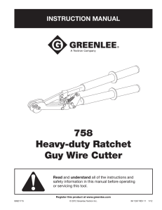 758 Heavy-duty Ratchet Guy Wire Cutter