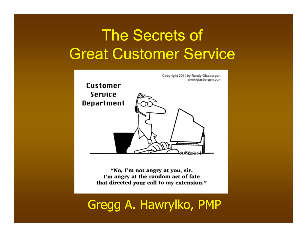 presentation on good customer service