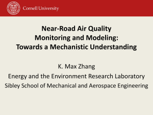 Near-Road Air Quality Monitoring and Modeling