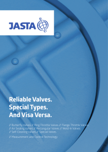 Reliable Valves. Special Types. And Visa Versa.