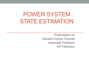 power system state estimation