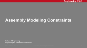 Assembly Modeling Constraints