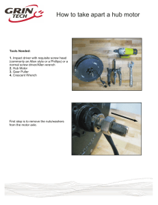 How to take apart a hub motor