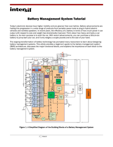 Battery Management System Tutorial