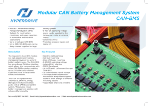 Modular CAN Battery Management System CAN-BMS