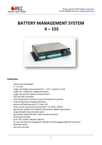 battery management system 4 – 15s