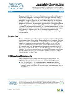 Improving Battery Management System Performance and