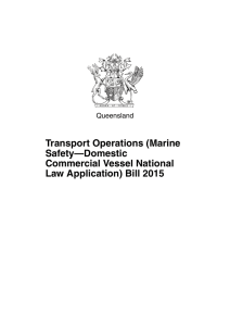 Marine Safety-Domestic Commercial Vessel National Law Application