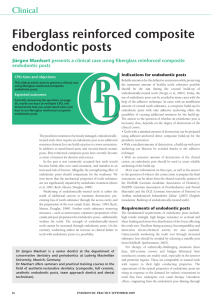 Fiberglass Reinforced Composite Endodontic posts