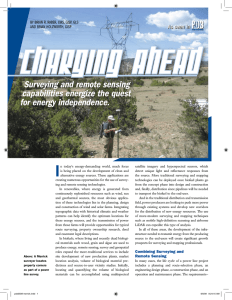 Surveying and remote sensing capabilities energize the quest for
