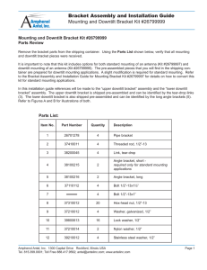 26799999 Bracket Assembly and Installation Guide.qxp