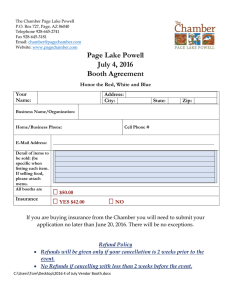 Page Lake Powell July 4, 2016 Booth Agreement NO