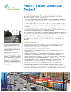 Powell Street Overpass Project Fact Sheet