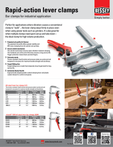 Rapid-action lever clamps