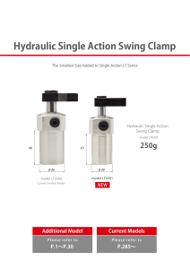 Hydraulic Single Action Swing Clamp