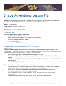 Shape Adventures Lesson Plan