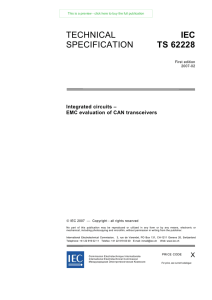 TECHNICAL SPECIFICATION IEC TS 62228